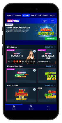 Betfred casino lobby